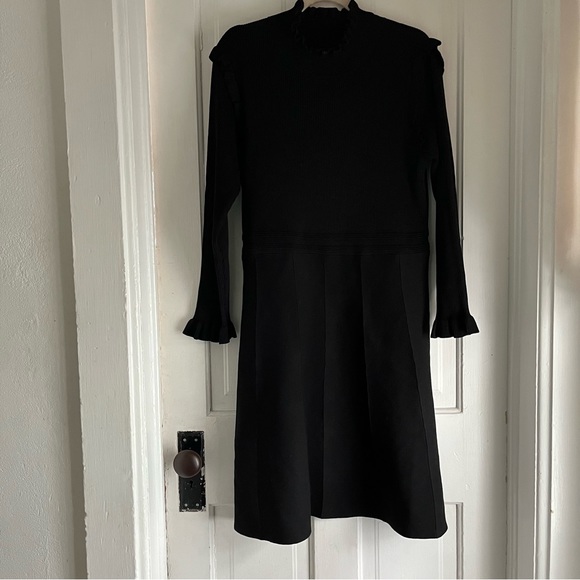 Nina Leonard Long Sleeve High Ruffle Neck Fit & Flare Dress NWT XL - Picture 6 of 12